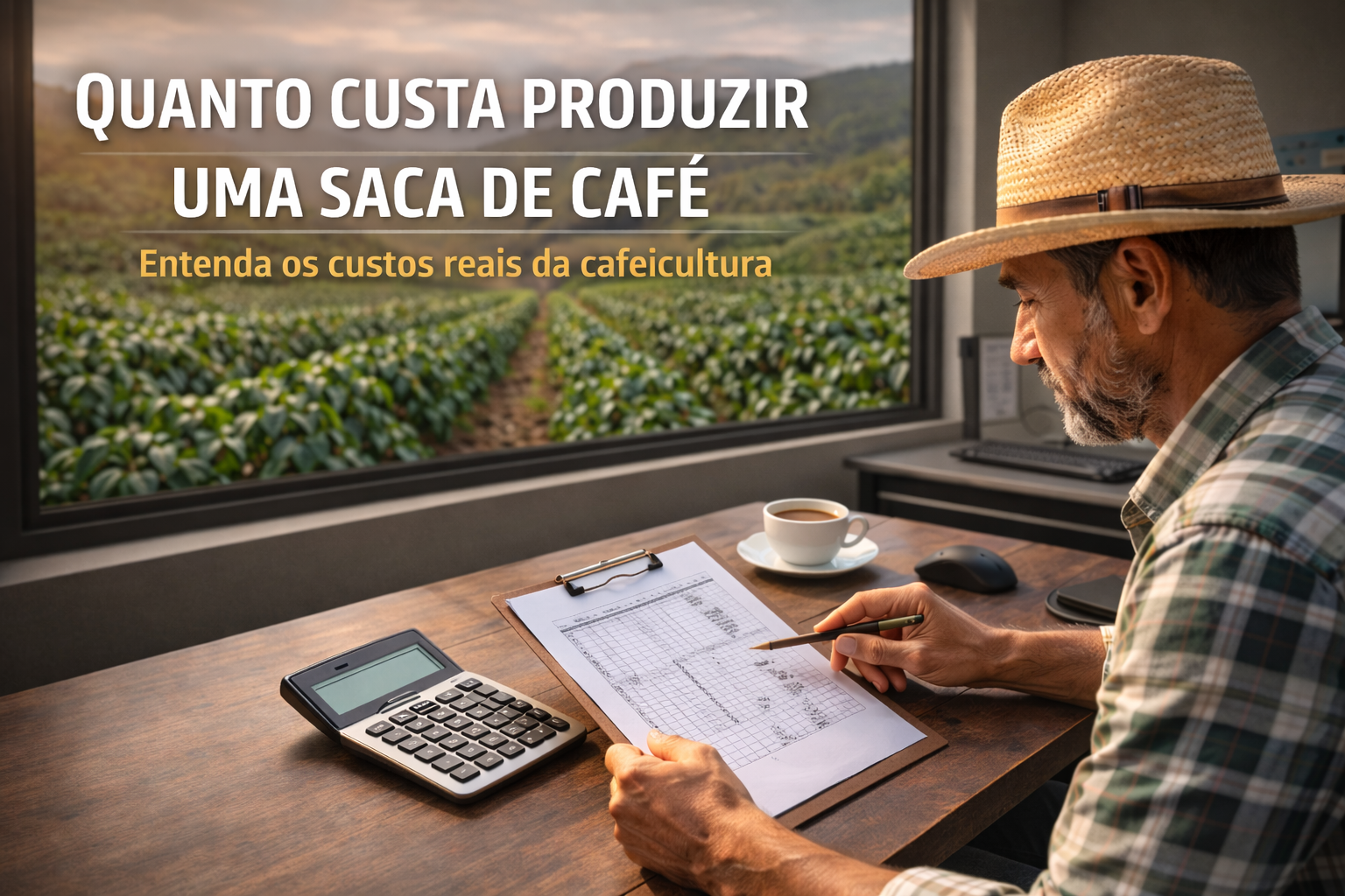 Quanto custa produzir uma saca de café? Entenda os custos reais da cafeicultura